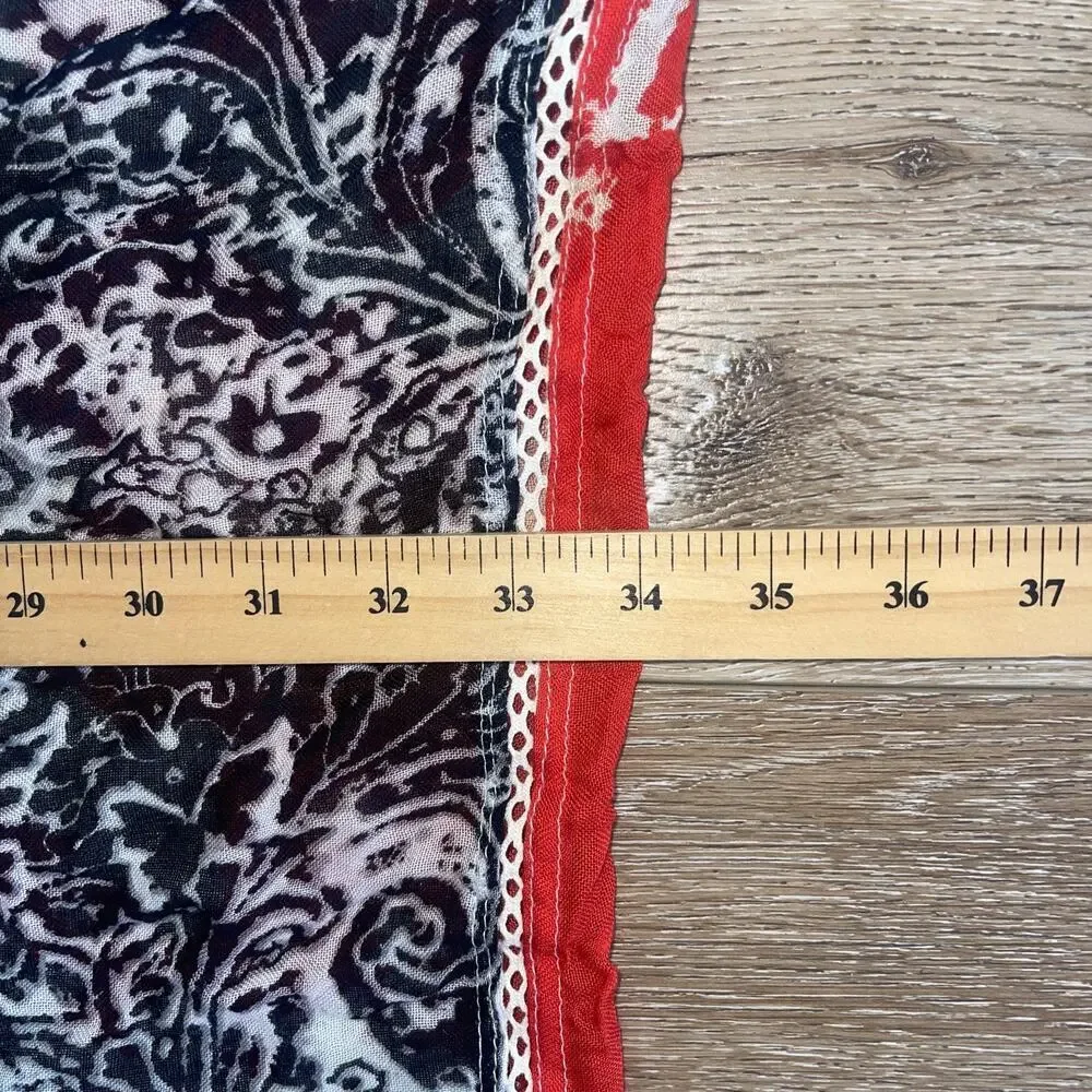 Anthropologie Vismaya Patchwork Crochet Infinity Scarf Boho Artsy 25